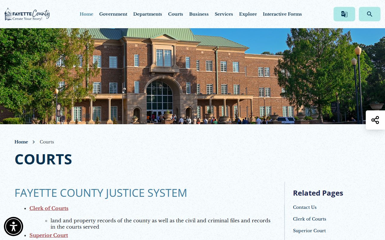 Peachtree City public records routes through Fayette County courts